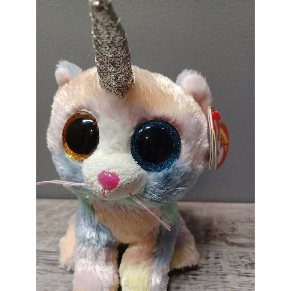 Ty Beanie Boos Unicorn 6In Heather Uni-Kitty, Puurfect Plush!